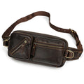 Genuine Leather Waist & Chest Sling Bag for Men