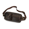 Leather Waist Bag for Men Travel Chest Pack Dual Use Fanny Bag - VacationGrabs