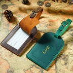 Personalized Leather Luggage Tags Boarding Pass