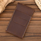 Leather Watch Case with Three Round Buckles for Convenient Travel Storage - VacationGrabs