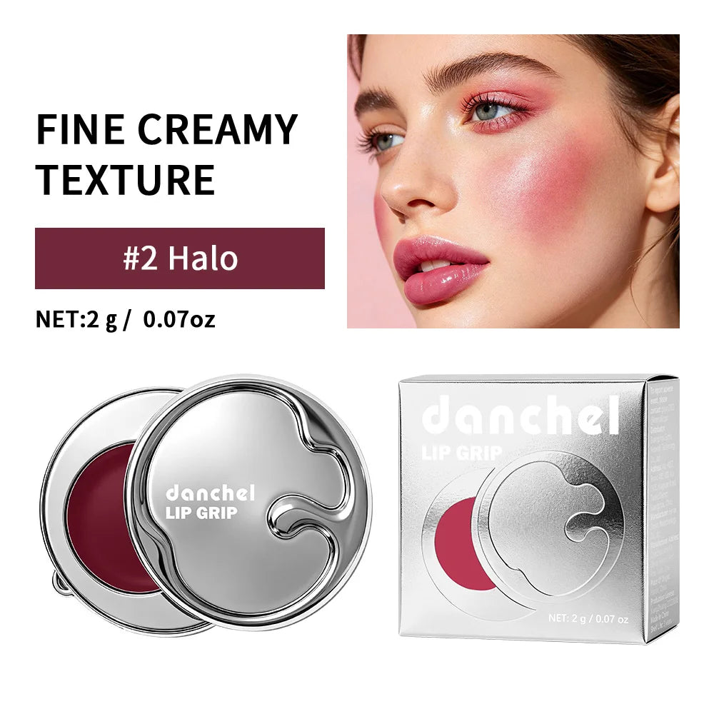 2 In 1 Magic Lip Grip Lip Gloss Blush Blurry Glow Balm Long Lasting Makeup Suction Phone Back Cosmetics
