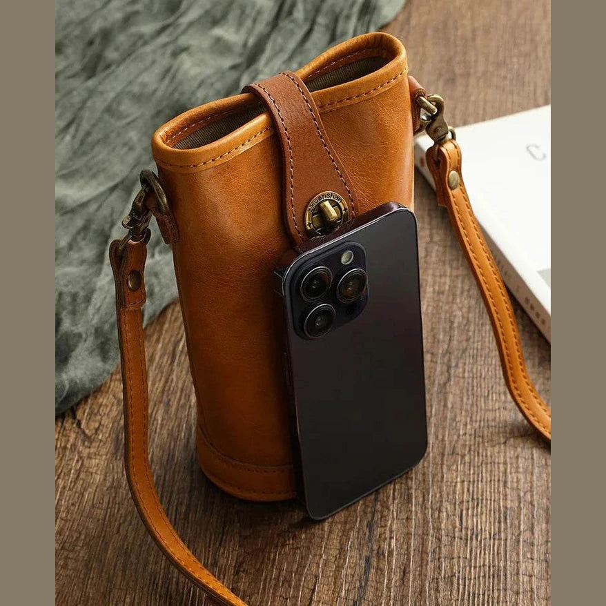 High Fashion Luxury Leather Shoulder Bag for Women Mobile Pouch - VacationGrabs