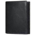 RFID Genuine Leather Travel Wallet Business Card Clip Short Purse Wallet - VacationGrabs
