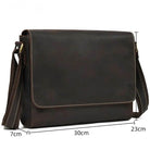 Genuine Leather Men’s Shoulder Bag Casual Crossbody Messenger Bag - VacationGrabs