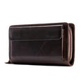 Soft Genuine Leather Clutch Wallet Men’s Long Wallet for Cash & Cards - VacationGrabs