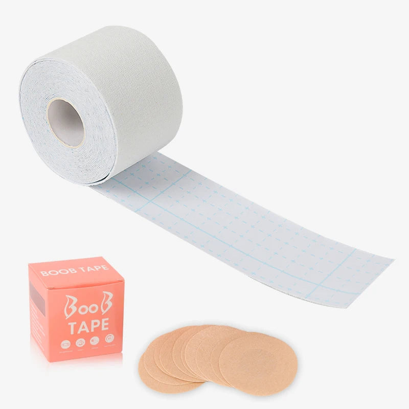 Adhesive Breast Lift Tape - Invisible Push-Up Boob Tape Set