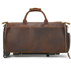 Men's Genuine Leather Weekender Duffel Bag