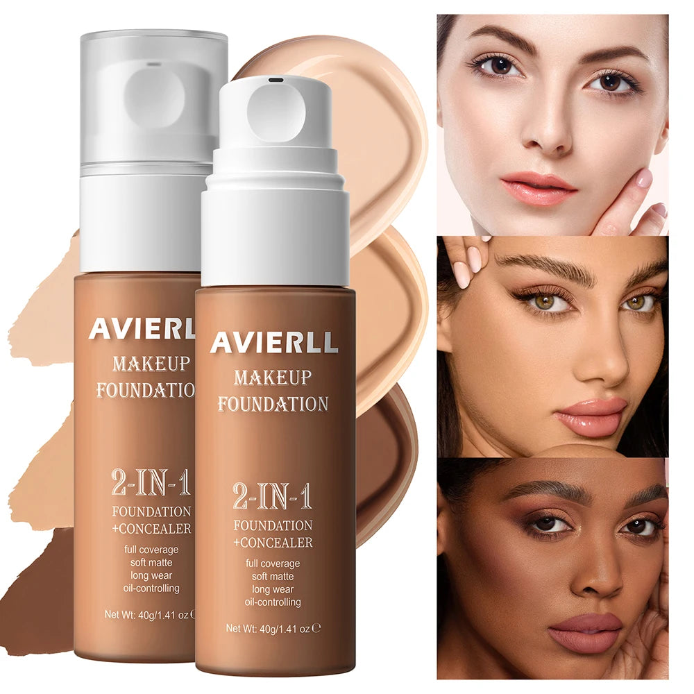 Waterproof Moisturizing Cream Foundation & Concealer, 40g