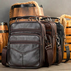 Men’s Small Crossbody Bag Genuine Leather Mobile Phone Shoulder Bag - VacationGrabs