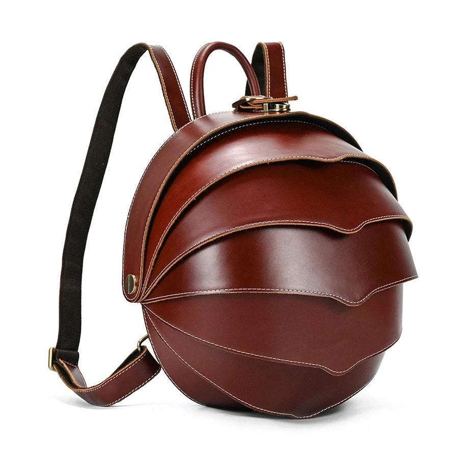 Sac à dos multifonction en cuir véritable pour homme 15,6"