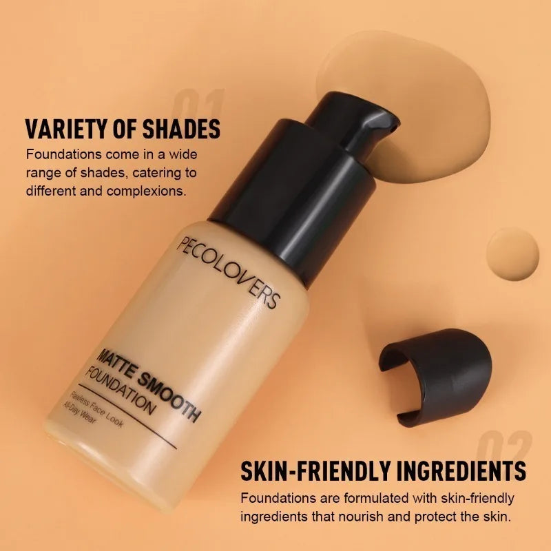 Waterproof Sweat-Proof Liquid Foundation, Long-Lasting Cream