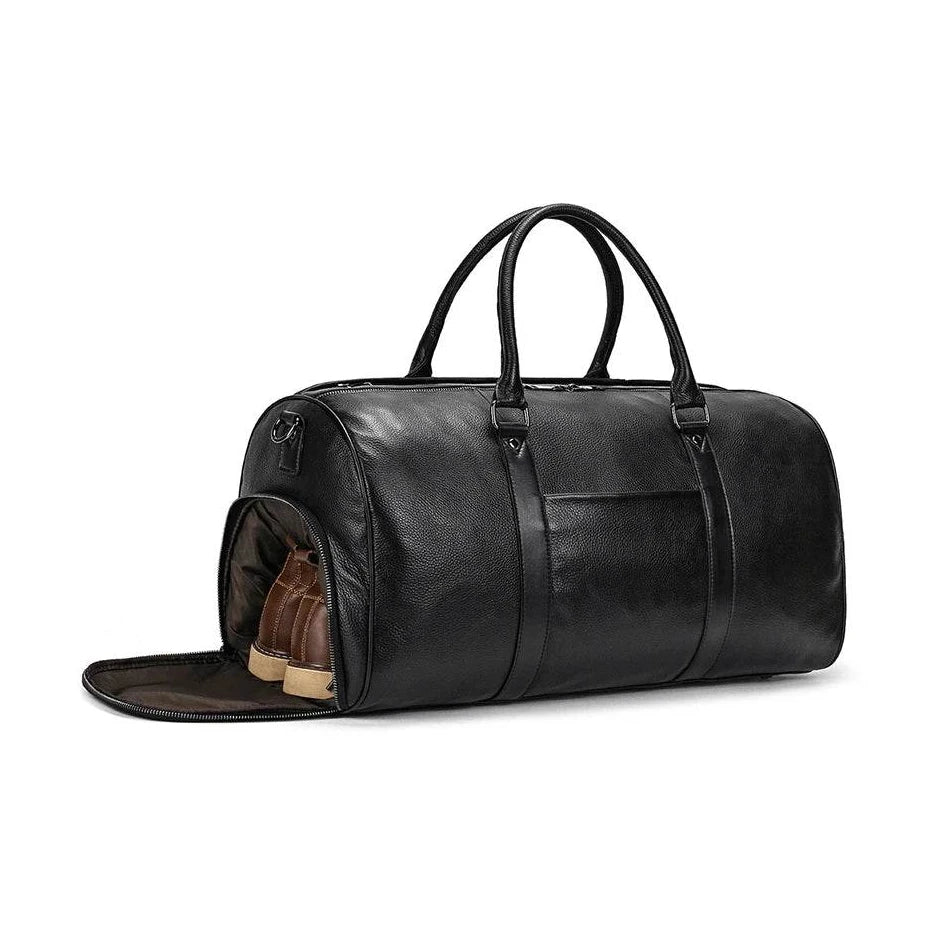 Designer Leather Travel Bag for Men & Women – Waterproof Duffle - VacationGrabs