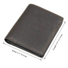 Men’s Leather Bifold Wallet for Cards Multi-slot Cash Clip - VacationGrabs