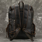 Top Layer Leather Business Backpack for Men 15.6"