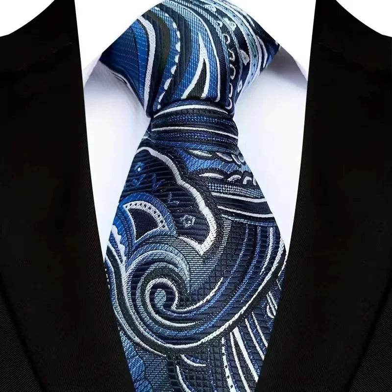 Luxury Floral Paisley Tie Set for Men - VacationGrabs