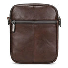 Casual Men's Small Leather Shoulder Crossbody Messenger Bag - VacationGrabs