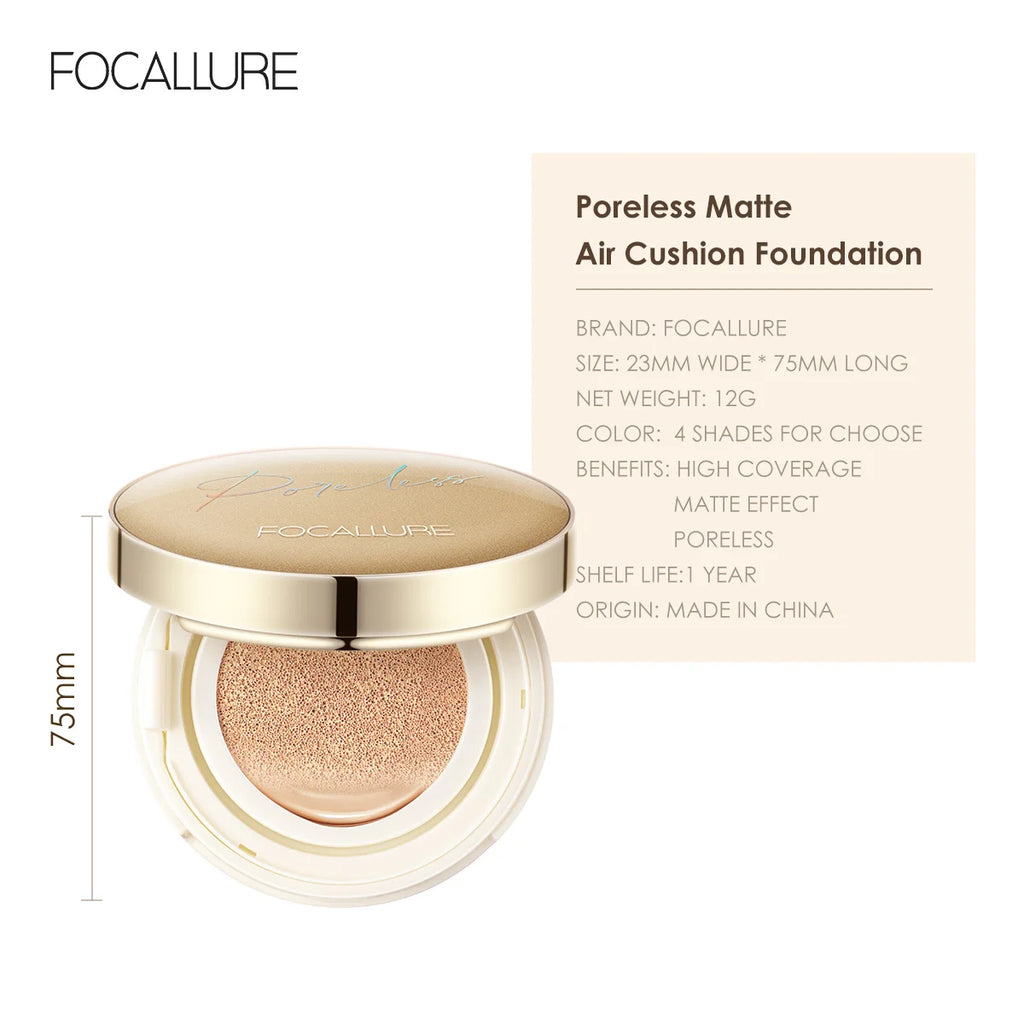 Matte BB Air Cushion Foundation Cream with Concealer