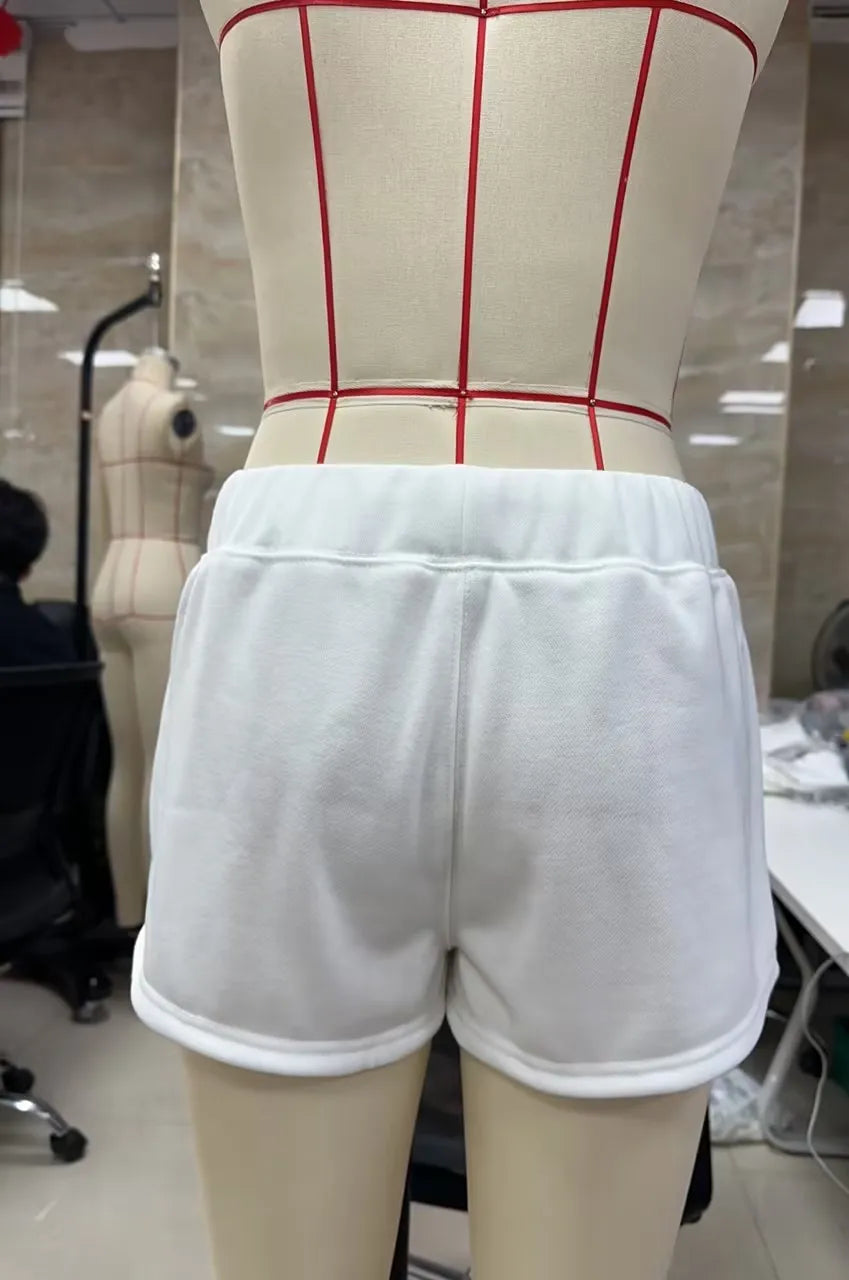 VacationGrabs Womens Low Waist Drawstring Lounge Shorts Soft Cotton Blend Casual Sweat Shorts for Y2K Streetwear Summer Pajama Bottoms
