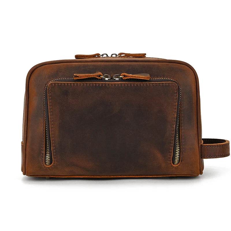 Luxury Crazy Horse Leather Clutch Bag Handbag 2021 Design - VacationGrabs