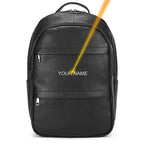 Sac à dos en cuir de luxe 15,6" pour homme, sac à dos de voyage pour ordinateur portable
