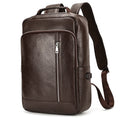 Genuine Leather School Bag Men 14" 15" Laptop Travel