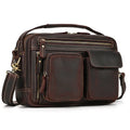 Top Leather Crazy Horse Leather 9.7" Ipad Shoulder Bag