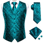 Elegant Floral Necktie How to Tie Set for Men