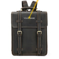 Crazy Horse Leather Backpack for Men 15.6" Laptop Travel Bag