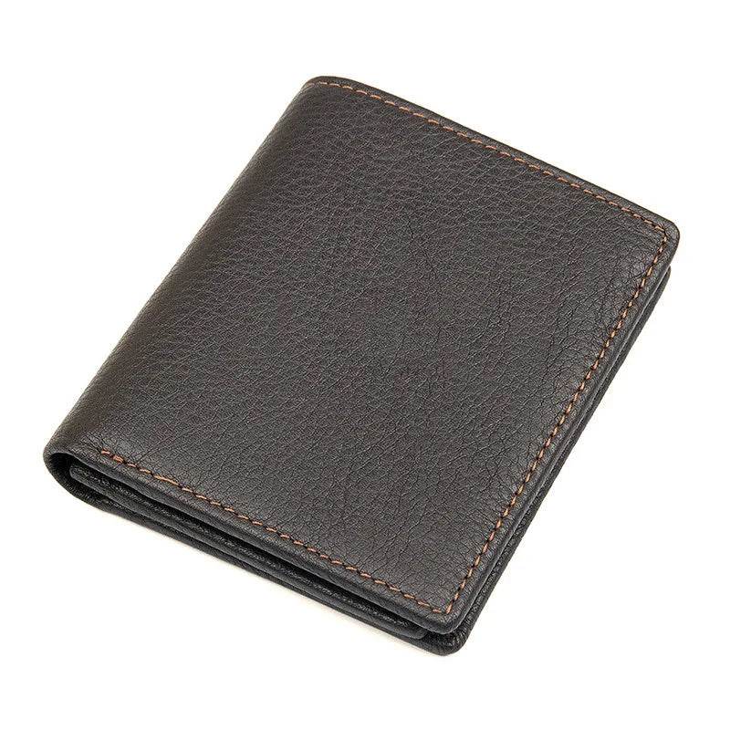 Men’s Leather Bifold Wallet for Cards Multi-slot Cash Clip - VacationGrabs
