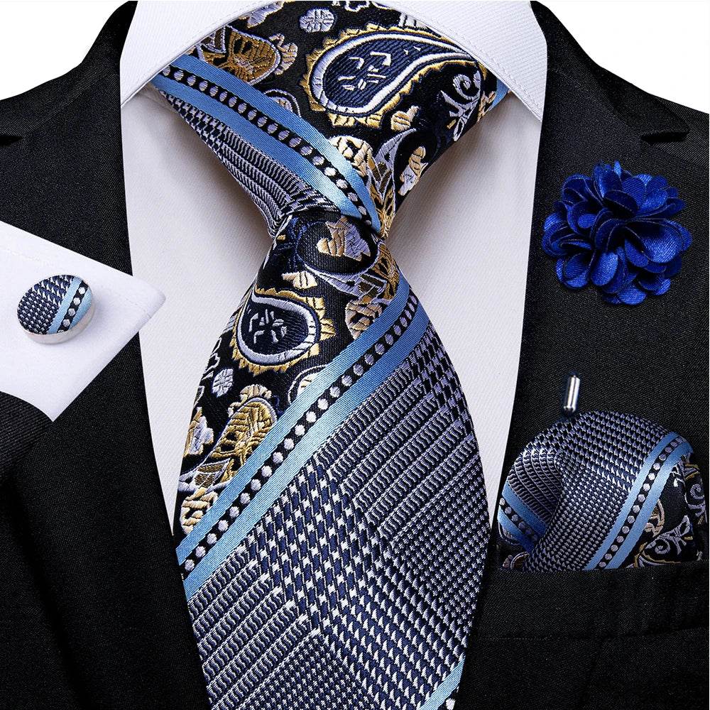 Silk Tie Sets for Men - Daring Patterns - VacationGrabs