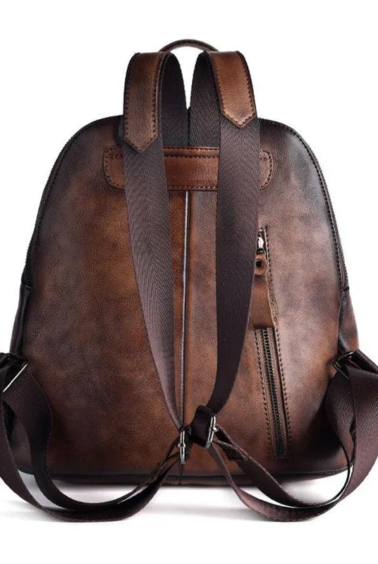  Womens Genuine Leather Day Travel Bag Vintage Rucksack Backpack