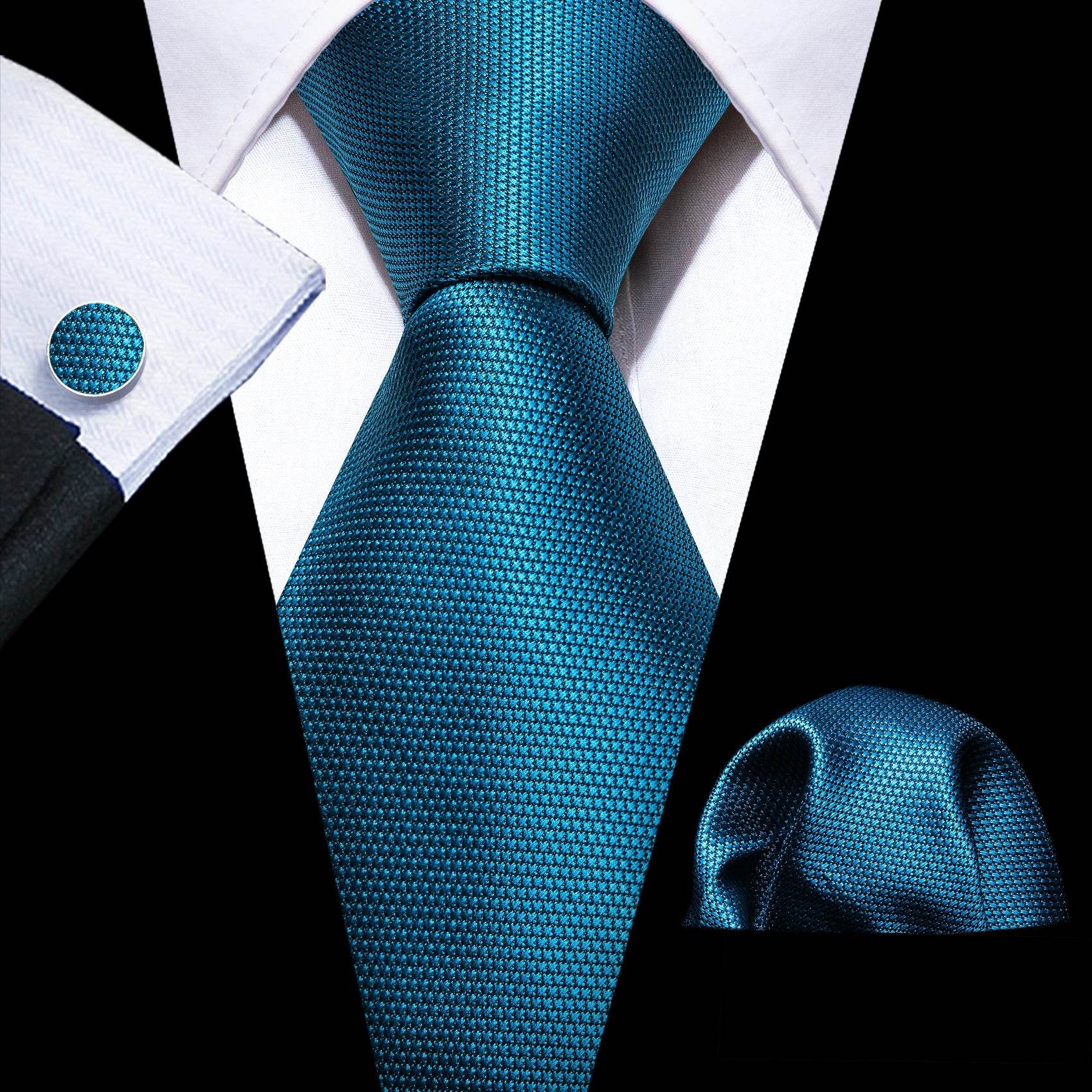 Green Silk Tie Set for Men: Multiple Shades Available - VacationGrabs