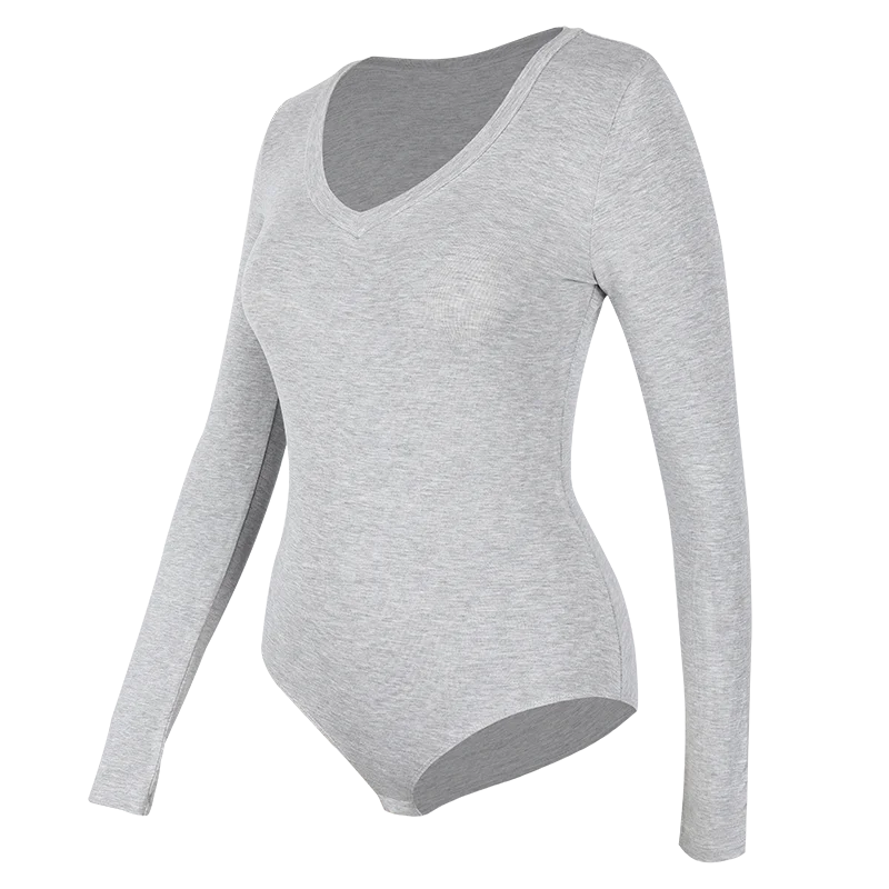 Women's V-Neck Long Sleeve Thermal Compression Top