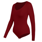 Women's V-Neck Long Sleeve Thermal Compression Top