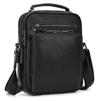 Vintage Leather Shoulder Bag – Men's Crossbody Messenger Bag - VacationGrabs