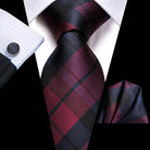 Purple Paisley Silk Tie Set for Men - VacationGrabs