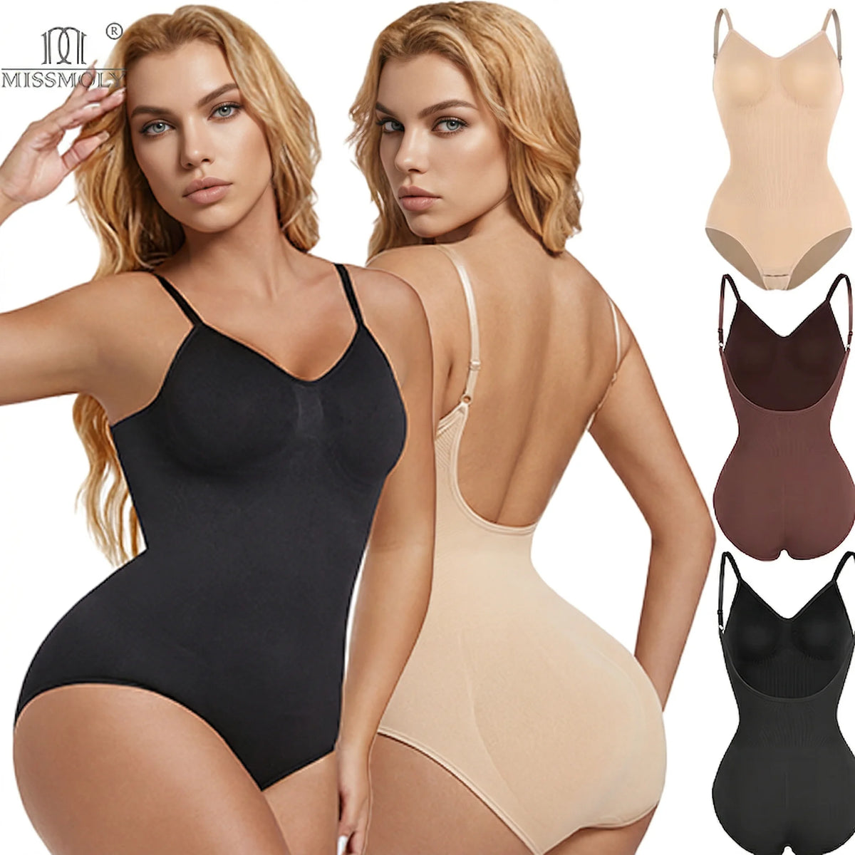 Women's Open Crotch Bodysuit Shapewear Corset Tank Top