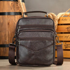 Men’s Small Crossbody Bag Genuine Leather Mobile Phone Shoulder Bag - VacationGrabs