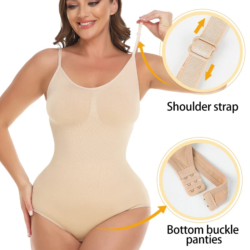 Women's Seamless Tummy Control Bodysuit Shapewear