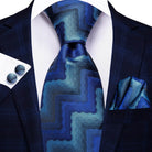Multicolor Paisley 100% Silk Tie Sets for Men - VacationGrabs