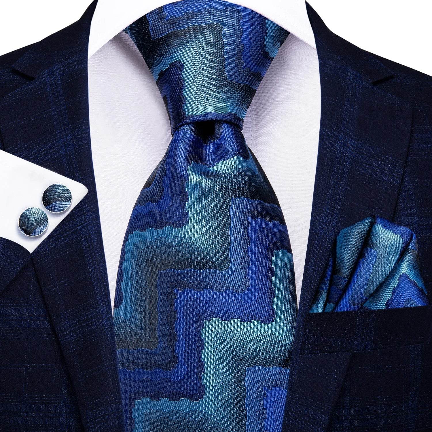 Multicolor Paisley 100% Silk Tie Sets for Men - VacationGrabs