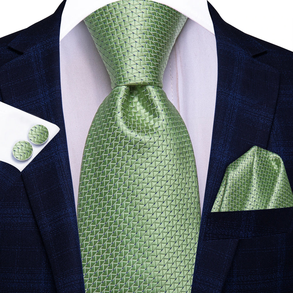 Dark Green Three Piece Ties - Patterned and Textured Designs