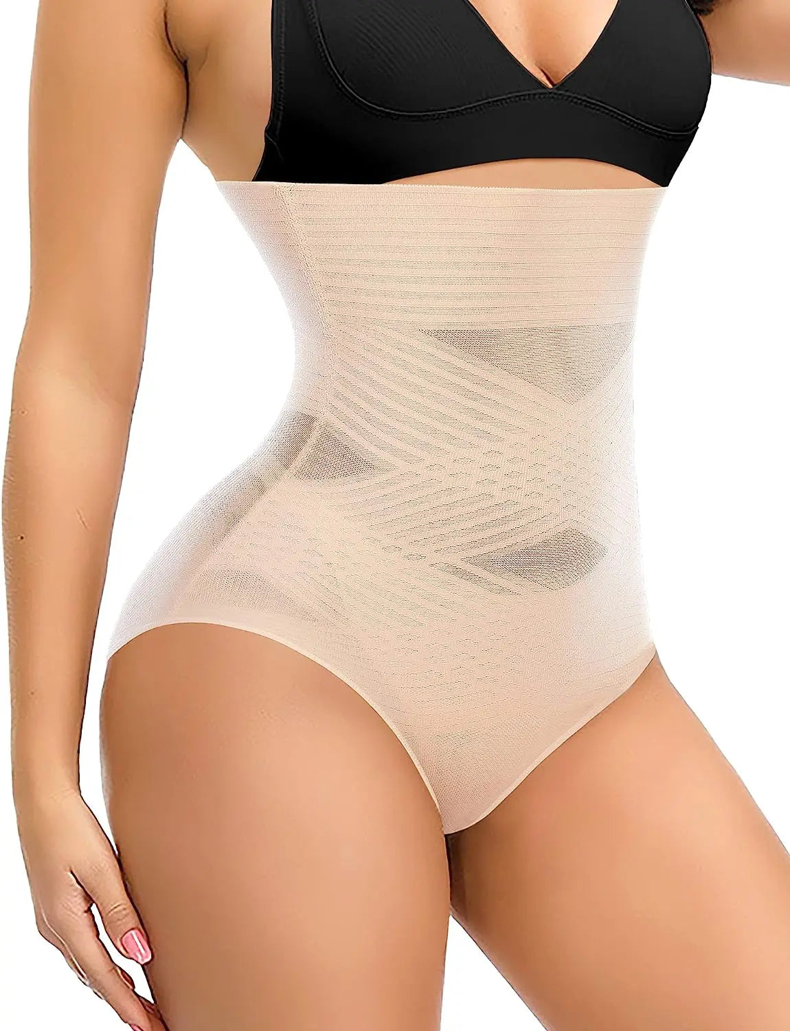 High Waist Tummy Control Shapewear Panties, Firm Body Shaper