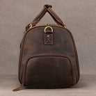 Vintage Leather Travel Duffel Hand Luggage Men’s Business Bag - VacationGrabs