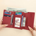 Luxury Women’s Leather Clutch Purse Fashion Coin Purse Holder - VacationGrabs