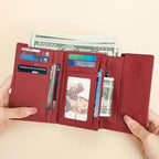 Luxury Women’s Leather Clutch Purse Fashion Coin Purse Holder - VacationGrabs