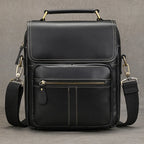 Travel-Ready Leather Crossbody Mini Bag for Men