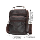 Men’s Small Crossbody Bag Genuine Leather Mobile Phone Shoulder Bag - VacationGrabs