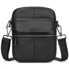 Casual Men's Small Leather Shoulder Crossbody Messenger Bag - VacationGrabs