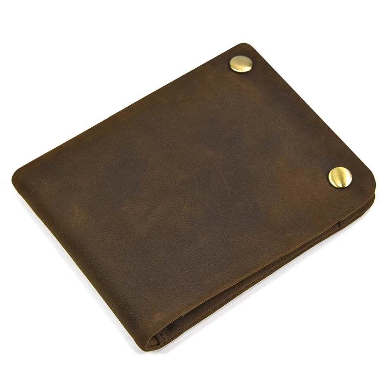 Vintage Zipper Leather Trifold Wallet Men & Women Luxury Design - VacationGrabs
